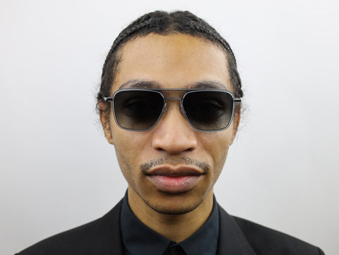 Man wearing these luxury designer SEE Polar sunglasses