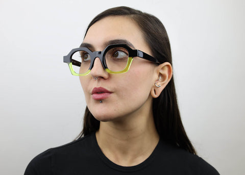 Woman wearing these SEE Eyeglasses