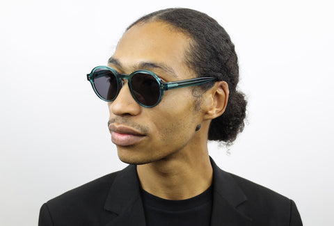 Man wearing these luxury designer SEE sunglasses