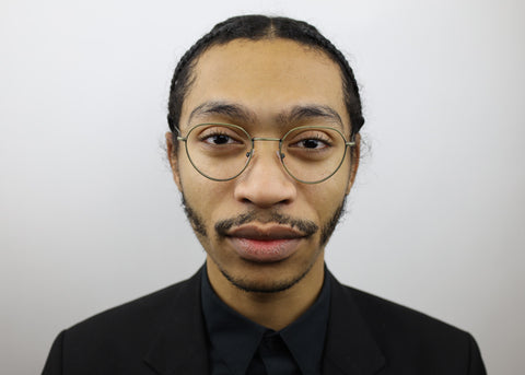 man wearing these luxury designer SEE Eyeglasses