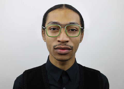 man wearing these SEE Eyeglasses